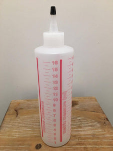 Dispensing Bottle With Mls. AND Ounce Markings With Dispensing Cap